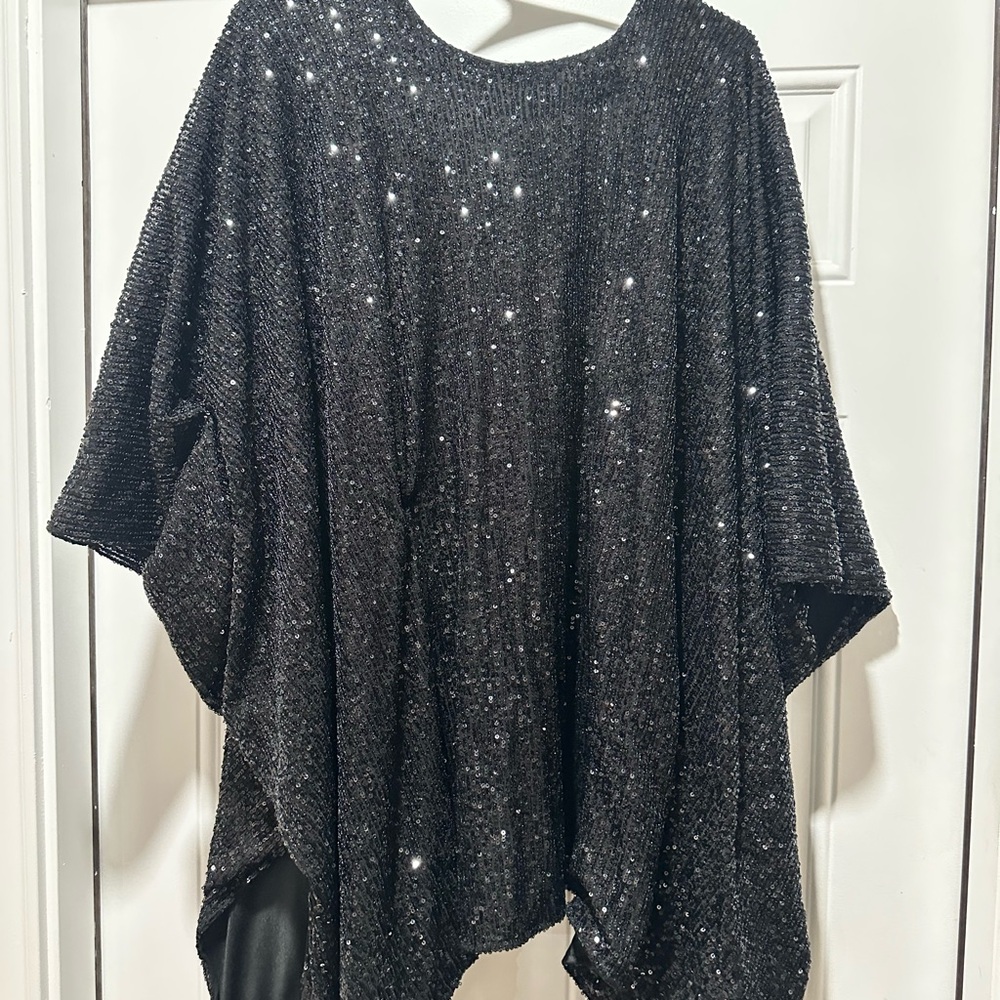 Torrid black sequence cover-up one size